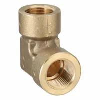 LEGRIS Metal Pipe Elbow: 90° Elbow, 1/2 in x 1/2 in, Female BSPP Threaded x Female BSPP Threaded (MPN 0143 21 21)