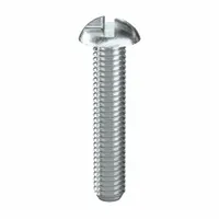 Tamper Resistant Screw: #10-32 Thread Size, 1 in Lg, Steel, Zinc-Plated, Round, One-Way, 100 PK (MPN 141210)