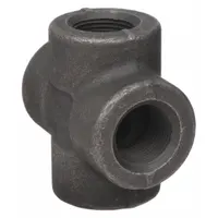 ANVIL Metal Pipe Cross: 1 1/4 in x 1 1/4 in x 1 1/4 in x 1 1/4 in, 1,500 psi @ 150°F, Steel, Cross (MPN 0361130206)