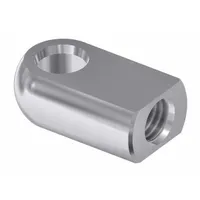 BANSBACH EASYLIFT Hinge Eye End Fitting: Zinc-Plated Steel, 6.1 mm Eyelet Dia (MPN 96114)