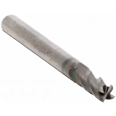 CLEVELAND Square End Mill: Carbide, AlCrN Coated, 4 Flute, 3 mm Mill Dia, 9 mm LOC - Pencil-Neck Carbide Square End Mills
