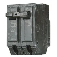 GE Miniature Circuit Breaker: THQL, 15 A, 120/240V AC, Single Phase, 10kA at 120/240V AC, 2 Poles (MPN THQL2115HID)