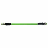 MURRELEKTRONIK Cordset: Cat5, M12 Male Straight x M12 Male Straight, 5 m Lg, TPE, Green, D Coding, D (MPN 7700-44511-S7V0500)