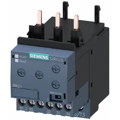 2-phase current monitoring relay with over and under current detection. Adjustable range from 4 A to 40 A. Used in industrial control panels to monitor motor loads, pumps, and conveyors for fault conditions.