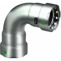 VIEGA MEGAPRESS Crimp Elbow Fitting: 1 1/4 in Pipe x 1 1/4 in Pipe Size, Press-fit x Press-fit, EPDM (MPN 90835)