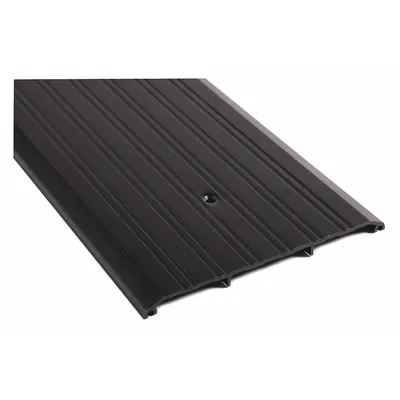 NATIONAL GUARD 428EDKB-72 Aluminum Saddle Threshold, 6 ft, Fluted - Saddle Thresholds