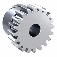 F-Loc Spur Gear: Module m 1, 20 Teeth, 6 mm Bore Dia, Stainless Steel, 20° Pressure Angle (MPN SUSF1-20)