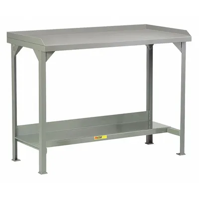 LITTLE GIANT Workbench: Fixed Ht, Steel, 72 in x 36 in, 4,000 lb Overall Load Capacity - Workbenches with Lower Shelves