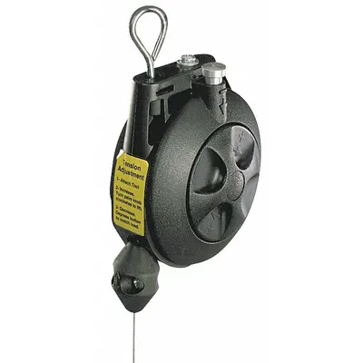 HUBBELL Tool Balancer: Non-Locking, 1.5 lb Max. Tool Wt, 6 ft Cable Lg, ABS, Snap Hook - General Purpose Tool Balancers