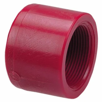 NIBCO Pipe Cap: Polyvinylidene, 1/2 in Fitting Pipe Size, Schedule 80, Female NPT - UV-Resistant Schedule 80 Pipe Fittings