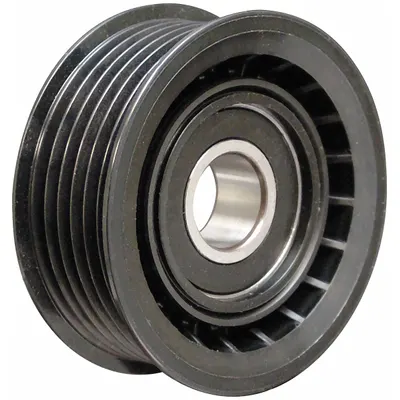 DAYCO Idler Pulley: Idler Pulley, 89070, Serpentine, 6PK Compatible Belt Trade Size - Ribbed V-Belt Idler Pulleys for Vehicles