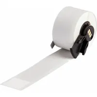 Wraparound Label: 4 in x 1 in, 1 in, Vinyl, White (Matte), For 1 AWG to 500 kcmil Wire Gauge (MPN M6-23-427)
