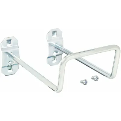 OEM Double Closed Pegboard Hook: 5 1/2 in x 4 in - Hooks for Square-Hole Pegboard