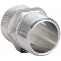 Metal Pipe Straight: Straight, 316 Stainless Steel, 1 1/2 in x 1 1/2 in, 3,600 psi, 2 39/64 in Lg (MPN 1-1/2 FF-SS)