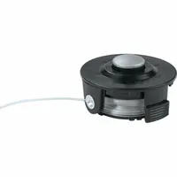 MAKITA String Trimmer Head: Metal/Plastic, 3 in Dia, Round, Black (MPN 195858-1)