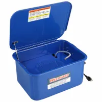 WESTWARD Parts Washer: For Water-Based Solution Base Type, Flush, Steel, 3.5 gal Fluid Capacity