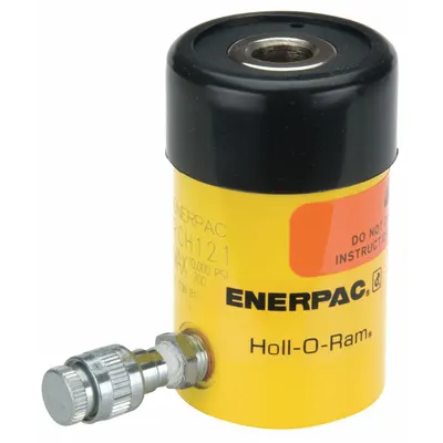 ENERPAC General Purpose Hydraulic Ram: 12 ton Nominal Capacity, 2 in Nominal Stroke Lg - General Purpose Hollow Rams