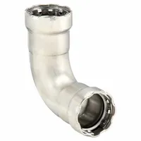VIEGA MEGAPRESS Crimp Elbow Fitting: 2 in Pipe x 2 in Pipe Size, Press-fit x Press-fit, EPDM (MPN 90025)