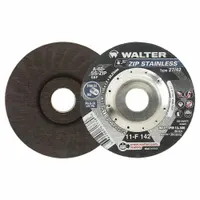 WALTER SURFACE TECHNOLOGIES Depressed Center Cut-Off Wheel: Type 27, 4 1/2" x 3/64" x 7/8", 60 Grit (MPN 11F142)