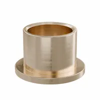 Flanged Sleeve Bearing: Bronze, SAE 841, 5/8 in Bore, 3/4 in OD, 5/8 in Lg, -35°F to 300°F, 10 PK (MPN FF703-03B)