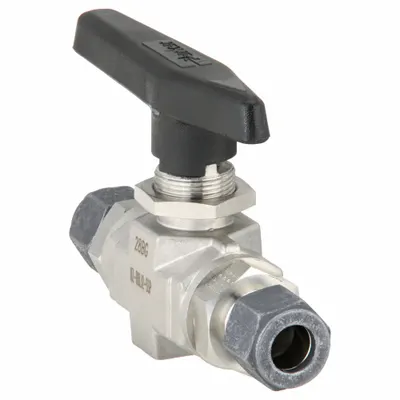 Parker Manual Two-Way Ball Valve: 1/2 in, 316 Stainless Steel, Straight, Sweat x Sweat - Straight-Body Stainless Steel Ball Valves