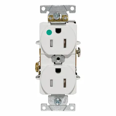 LEVITON Plugs and Receptacles: Hospital Grade, Duplex, 5-15R, White, 125V AC, 15 A - General Purpose Receptacles