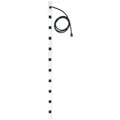 Industrial power strip with 10 outlets, 6 ft cord, and 15 A rating. Clip mounting style for secure attachment to workbenches or racks. Not UL rated for healthcare. Suitable for power distribution in workshops, warehouses, and light industrial settings.