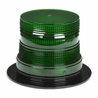 GROTE Flashing Beacon: Flashing Beacon, Green, 5 1/8 in Overall Wd, 3 1/2 in Overall Ht, LED, 12/72V (MPN 78094)