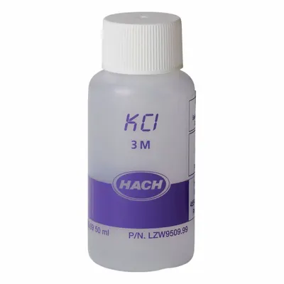 HACH Filling Solution: 125 mL Volume, Liquid, 3 M, Bottle, Solution, LZW9510.99 - Additional Calibration Solutions & Standards