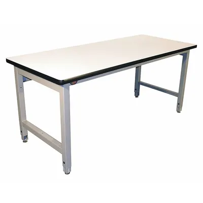 PRO-LINE Workbench: Adj Ht, Laminate, 60 in x 30 in, 5,000 lb Overall Load Capacity - Heavy-Duty Open-Base Workstations