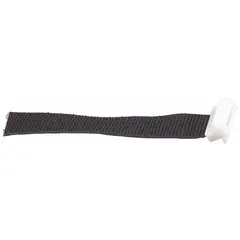 Plastic replacement tabs for institutional shower curtain systems. Each tab supports up to 20 lb. Pack of 6.