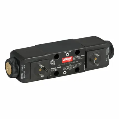 VICKERS Hydraulic Directional Valve: 21 gpm Max Flow Rate, D03 NFPA Size, Three Positions - High-Pressure Solenoid-Operated Directional Control Valves