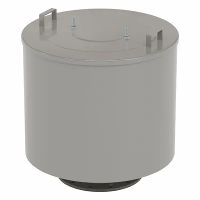 SOLBERG Filter Silencer: 10 in Flange Inlet Size, 3,300 scfm, 31 in Overall Ht - Air Compressor Intake Filters & Silencers