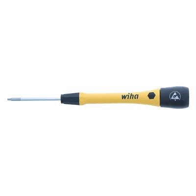 WIHA ESD-Safe Precision Torx Screwdriver: ESD Safe PicoFinish, Std Lg, Torx Tip - ESD-Safe Precision Torx Screwdrivers