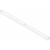 Cross Member: 11 ft Overall Lg, 11 ft Overall Wd, 2 in Overall Ht, Steel, Pearl White, 11 Gauge (MPN GRTUB2X3X132-H)