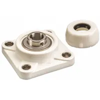 NTN 4 Bolt Flange Bearing: Radial Ball, 1 in Bore, Polymer, Set Screws, 3 47/64 in Lg, 1 7/16 in Wd (MPN SUCFPL205-16C0FG1)