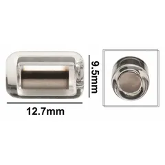 This cylindrical stir bar is made of Alnico for strong magnetic coupling with a stir plate. It is clear and autoclavable, suitable for sterilization in laboratory environments. With a diameter of 9.5 mm and overall length of 12.7 mm, it is designed for mixing liquids in beakers or flasks.