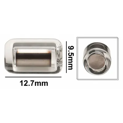 SP SCIENCEWARE Stirring Bar: Cylindrical, Alnico, 12.7 mm Overall Lg, 9.5 mm Dia, Autoclavable - Cylindrical Stir Bars