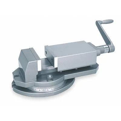 Dayton Machine Vise: 6 in Jaw Face Wd, 6 in Max Jaw Opening, 1 3/4 in Throat Dp - Swivel-Base Milling Machine Vises