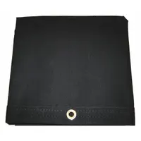 MAURITZON Tarp: 5.75 ft Lg, 5.75 ft Wd, Heavy Duty, 20 mil, Cotton Canvas, Black, 14.5 oz/sq yd (MPN IHT-04-0606)