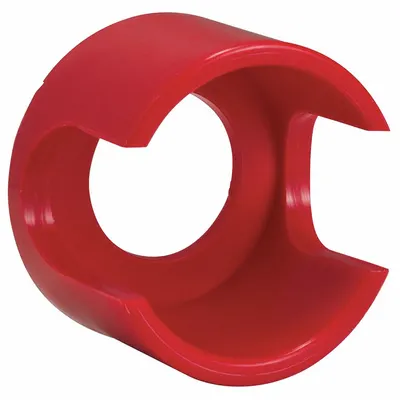 SCHNEIDER Pushbutton Guard: 30 mm Panel Mounting Hole Dia, Red, Plastic - Guards for Push Buttons