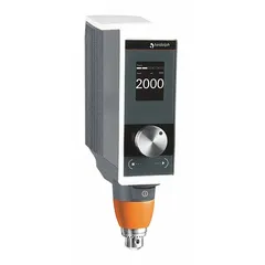 This overhead stirrer delivers a maximum torque of 200 N-cm and handles viscosities up to 100,000 cps with a volume capacity of 50 L. It features a digital display and variable speed control for precise agitation in mixing applications such as paints, adhesives, and chemical processing. Operates on 115V.