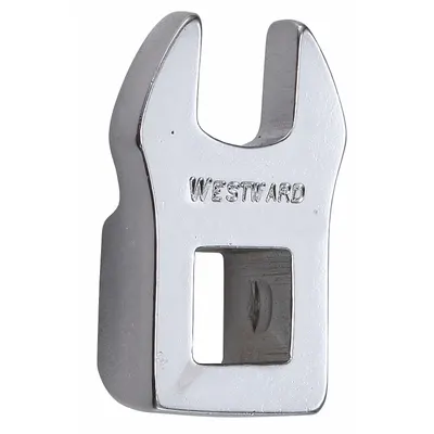 WESTWARD Crowfoot Socket Wrench: Alloy Steel, Chrome, 3/8 in Drive Size, 3/8 in Head Size - SAE Open End Crowfoot Wrenches