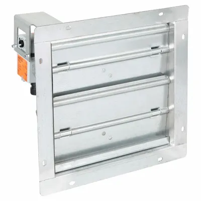 Dayton 15 in H x 15 in W Rectangular Motorized Control Damper - Rectangular Motorized Control Dampers