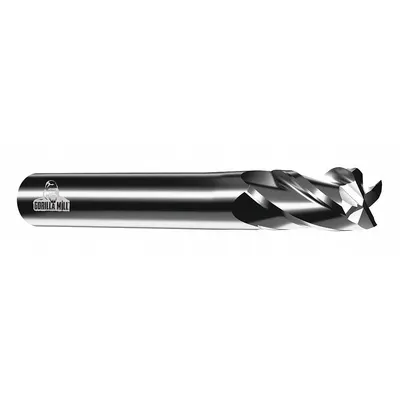 OEM Carbide Square End Mill, 4 Flute, 3/8" Mill Dia, 3" LOC, 6" OAL, CEM38FSL4 - General Purpose Carbide Square End Mills