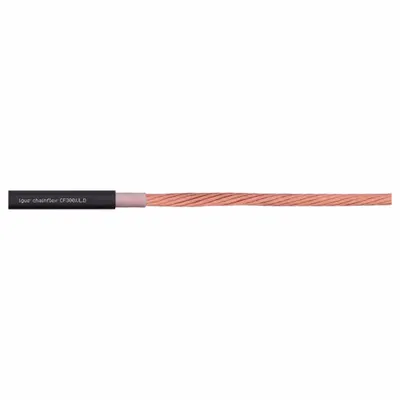 CHAINFLEX Motor Cable: 4 AWG, 1 Conductors, Order by the Foot, TPR Jacket - Continuous Flexing Power Cables