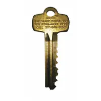 Key Blank: Compatible with BEST Locks, A Keyway Type, Key ID # KS531, 0 Pins, Brass, Nickel Plated (MPN 1A2A2KS531KS681)
