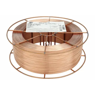 ESAB Welding Wire: Carbon Steel, ER70S-6, 0.035 in, 33 lb, Steel Spool - ER70S-6 MIG Welding Wire