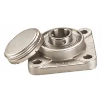 NTN 4 Bolt Flange Bearing: Radial Ball, 2 in Bore, SS, Set Screws, 6 3/8 in Lg, 2 19/64 in Wd, 440C (MPN SUCF211-32CCFG1)