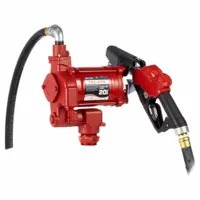 FILL-RITE Electric Drum Pump: 20 gpm Max. Flow Rate, 115 V AC, 1/3 hp HP, Pump with Hose & Nozzle (MPN FR710VB)